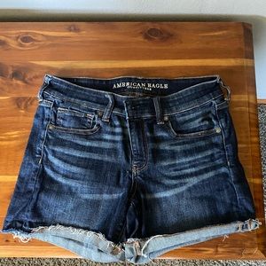 Dark Wash American Eagle Jean Shorts